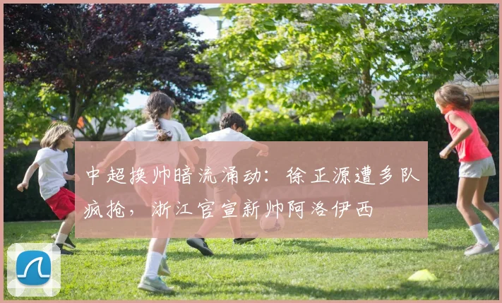 中超换帅暗流涌动：徐正源遭多队疯抢，浙江官宣新帅阿洛伊西